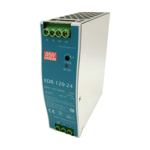 Sursa de alimentare in comutatie, 24V / 5A, sina DIN - MEAN WELL EDR-120-24 – MeanWell EDR-120-24