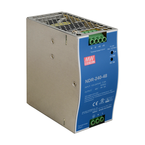 Sursa de alimentare in comutatie, 48V / 5A, sina DIN - MEAN WELL NDR-240-48