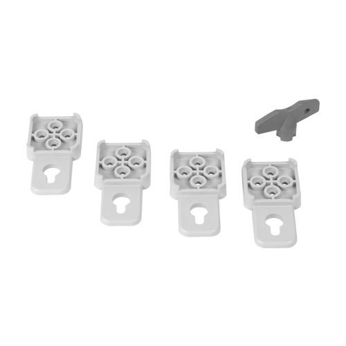 Cutie distributie IP67 din ABS gri, usa mata, placa metalica, 200x300x130 mm PD203013