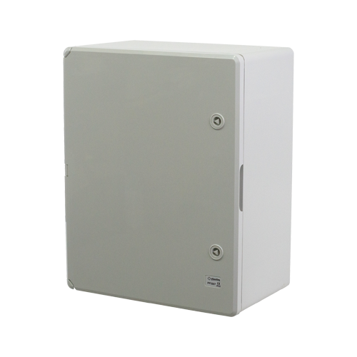 Cutie distributie IP65 din ABS gri, usa mata, placa metalica, 400x500x240 mm PP3007 – Plastim PP3007