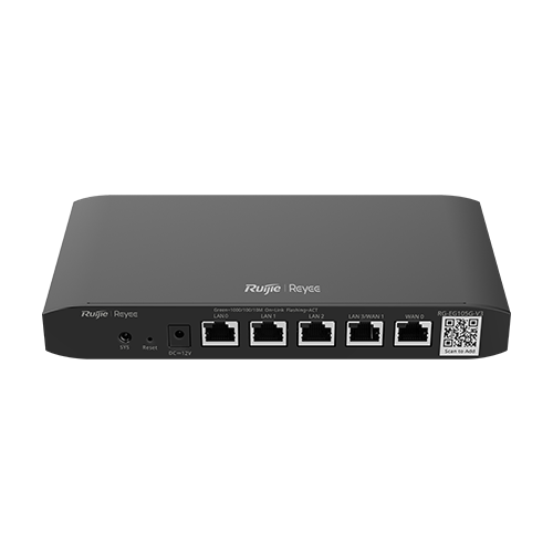 RG-EG105G-V3 | Ruijie Networks | Router 4 x LAN 1 Gbps, 1 x WAN 1 Gbps, Dual WAN, Captive Portal, Cloud Management - Ruijie RG-EG105G-V3 Router 4 x LAN 1 Gbps, 1 x WAN 1 Gbps, Dual WAN, Captive Portal, Cloud Management - Ruijie RG-EG105G-V3