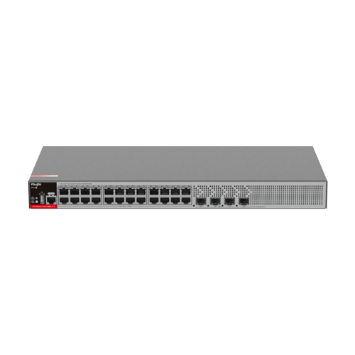 RG-S2915-24GT4MS-P-L | Ruijie Networks | Switch 24 porturi RJ45 1G PoE+, 4 x SFP 2.5G, L2+ Cloud Management, 1U - Ruijie RG-S2915-24GT4MS-P-L Switch 24 porturi RJ45 1G PoE+, 4 x SFP 2.5G, L2+ Cloud Management, 1U - Ruijie RG-S2915-24GT4MS-P-L