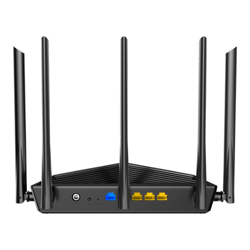 TND-RX27-PRO | TENDA | Router Wi-Fi 6e, AX5700 TriBand 2.4/5GHz/6GHz, 861+2402+2402 Mbps, 5x6dBi, 4 x Gigabit - TENDA TND-RX27-PRO Router Wi-Fi 6e, AX5700 TriBand 2.4/5GHz/6GHz, 861+2402+2402 Mbps, 5x6dBi, 4 x Gigabit - TENDA TND-RX27-PRO