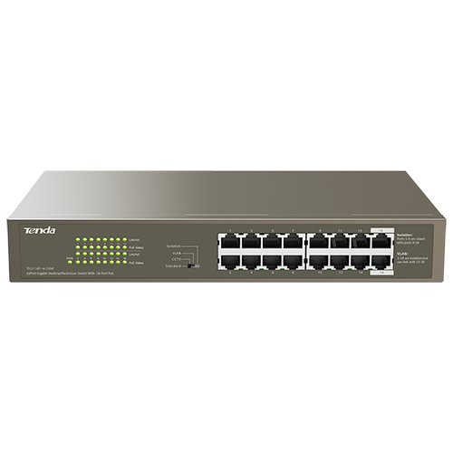 TND-TEG1116P-16-150W | TENDA | Switch 16 porturi Gigabit PoE - Tenda TND-TEG1116P-16-150W Switch 16 porturi Gigabit PoE - Tenda TND-TEG1116P-16-150W