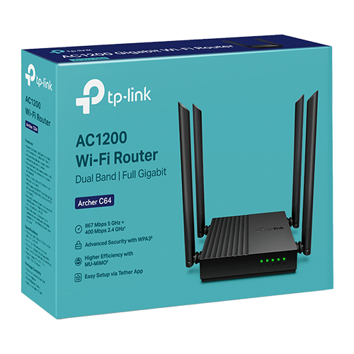 TP-LINK ArcherC64 – Router Wireless TP-Link Archer C64 AC1200 Tehnologie MU-MIMO si Beamforming ArcherC64 Router Wireless TP-Link Archer C64 AC1200 Tehnologie MU-MIMO si Beamforming ArcherC64 – TP-LINK ArcherC64