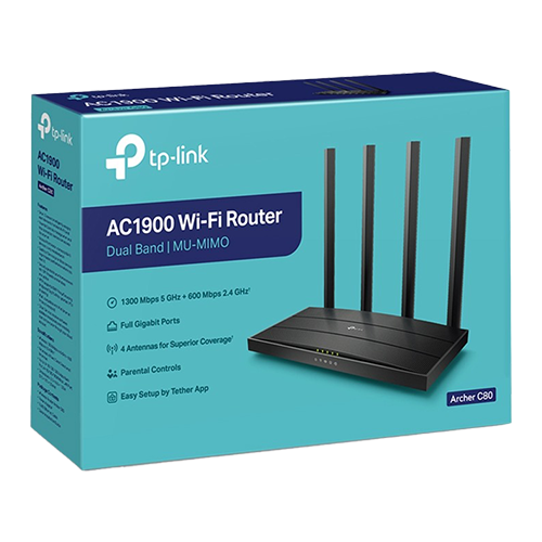 Router Wireless TP-Link Archer C80 Beamforming OneMesh AC1900 ArcherC80 – TP-LINK ArcherC80