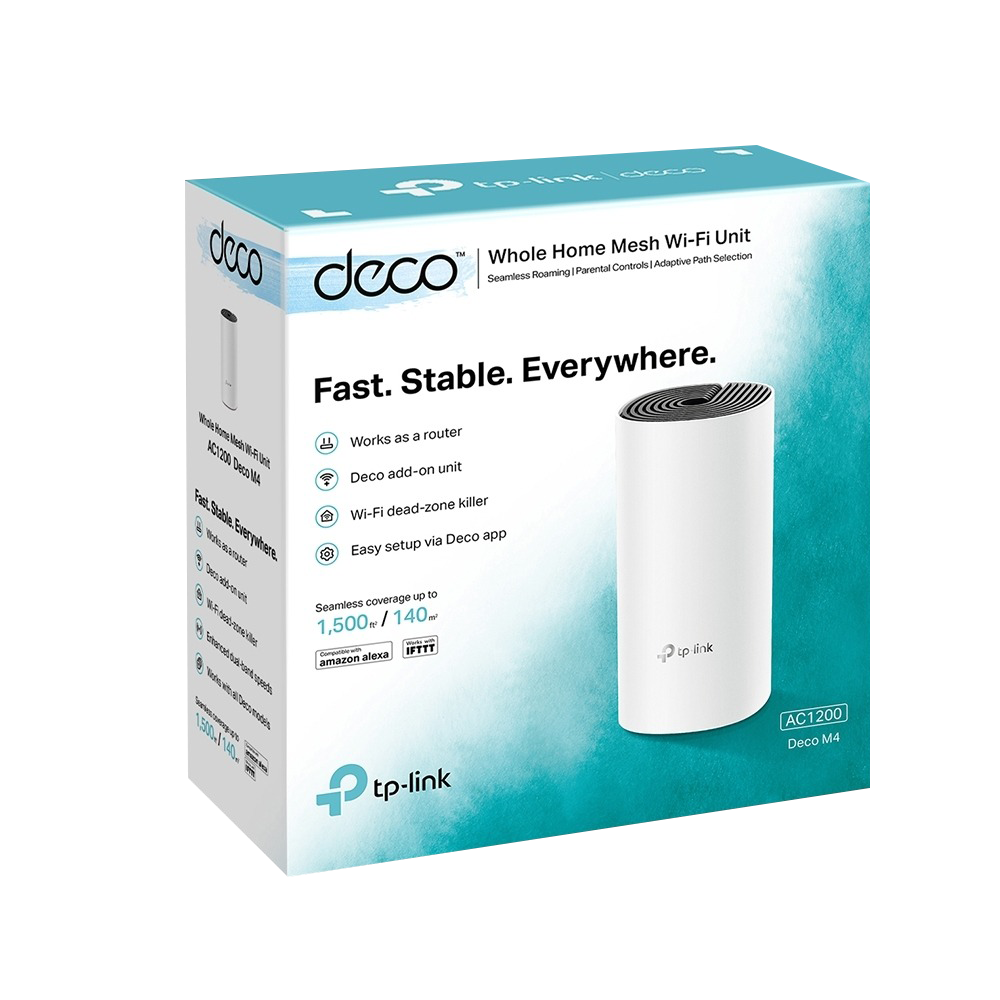 Sistem Mesh Wireless TP-LINK Deco M4(pachet de 1) AC1200 Gigabit DecoM4(1-pack) – TP-LINK DecoM4(1-pack)
