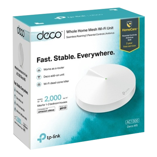 Sistem Mesh Wireless TP-LINK Deco M5(pachet de 1) AC1300 Gigabit DecoM5(1-pack) – TP-LINK DecoM5(1-pack)