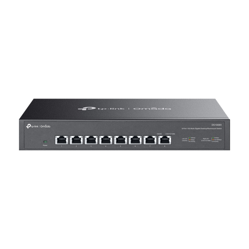 DS1008X | TP-LINK | Switch 8 porturi RJ45 10G, Unmanaged, 1U - TP-Link Omada DS1008X Switch 8 porturi RJ45 10G, Unmanaged, 1U - TP-Link Omada DS1008X