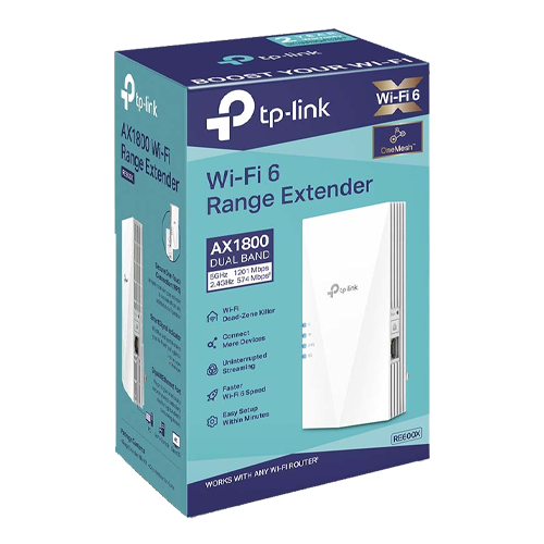 Wireless Range Extender TP-LINK RE600X AX1800, Wi-Fi 6, Dual-Band - TP-LINK RE600X – TP-LINK RE600X