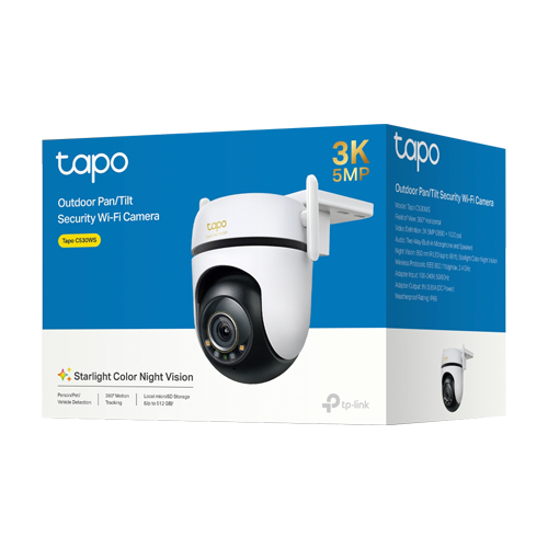 TP-LINK TapoC530WS – Camera IP Smart Wi-Fi, 5MP, Pan&Tilt, 1 x RJ45 100M, Audio bidirectional, Alarma - TP-Link Tapo TapoC530WS Camera IP Smart Wi-Fi, 5MP, Pan&Tilt, 1 x RJ45 100M, Audio bidirectional, Alarma - TP-Link Tapo TapoC530WS – TP-LINK TapoC530WS