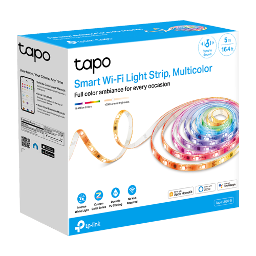TapoL930-5 | TP-LINK | Banda LED RGBW inteligenta, 5 metri, Wi-Fi, control de la distanta - TP-LINK Tapo TapoL930-5 Banda LED RGBW inteligenta, 5 metri, Wi-Fi, control de la distanta - TP-LINK Tapo TapoL930-5
