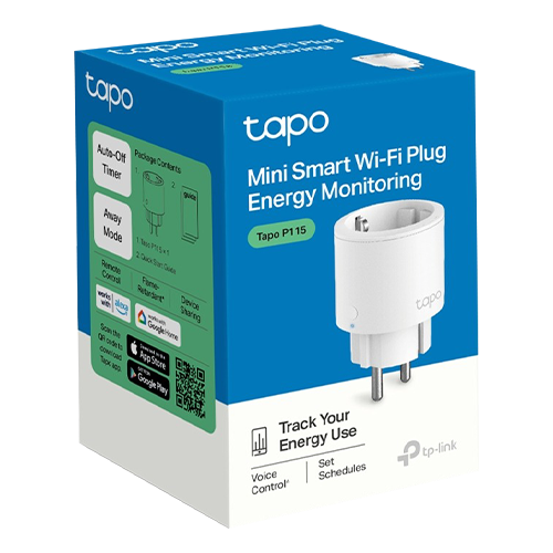 Priza inteligenta TP-LINK Tapo P115,(1 bucata) Wi-Fi, 3680W, 16A - TP-LINK TapoP115(1-pack) – TP-LINK TapoP115(1-pack)