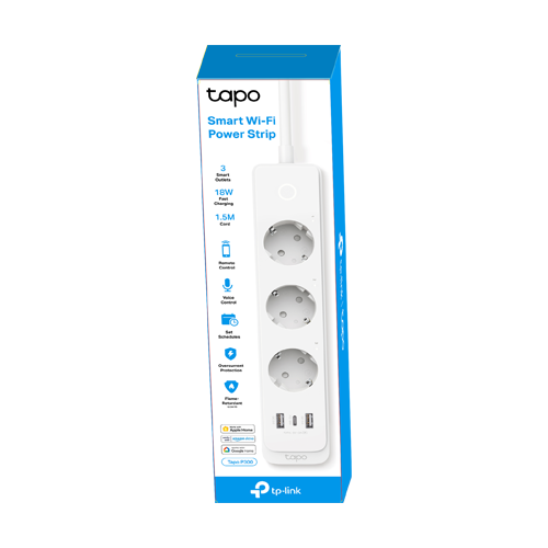 TP-LINK TapoP300 – Prelungitor Wi-Fi Smart, 3 prize, 1 x USB-C, 2 x USB-A - TP-Link Tapo TapoP300 Prelungitor Wi-Fi Smart, 3 prize, 1 x USB-C, 2 x USB-A - TP-Link Tapo TapoP300 – TP-LINK TapoP300