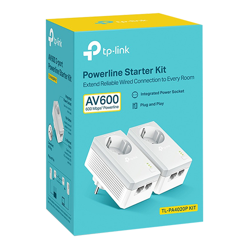Starter kit Powerline TP-LINK TL-PA4020PKIT AV600 2 Passthrough - TP-LINK TL-PA4020PKIT – TP-LINK TL-PA4020PKIT