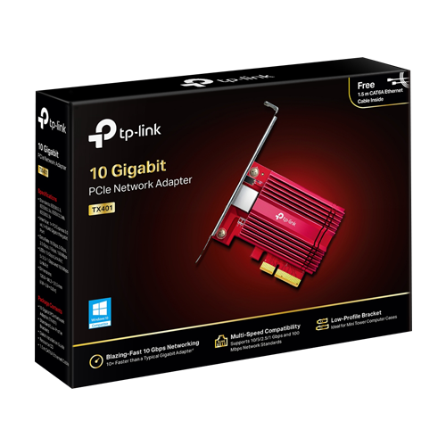 TP-LINK TX401 – Placa de retea PCIe 10Gbps, 1 x RJ45 - TP-Link TX401 Placa de retea PCIe 10Gbps, 1 x RJ45 - TP-Link TX401 – TP-LINK TX401