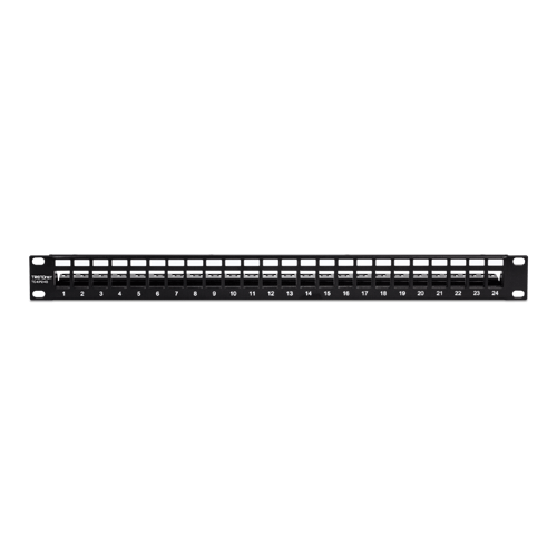 Patch Panel ecranat 24 porturi blank keystone 1U - TRENDnet TC-KP24S – TRENDnet TC-KP24S