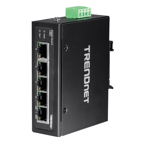 Switch industrial 5 porturi Gigabit DIN-Rail - TRENDnet TI-G50 – TRENDnet TI-G50