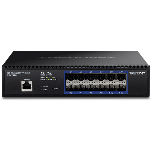TRENDnet TL2-F7120 – Switch 12 porturi SFP+ 1/10G, 1 x consola RJ45, management, 1U - TRENDnet TL2-F7120 Switch 12 porturi SFP+ 1/10G, 1 x consola RJ45, management, 1U - TRENDnet TL2-F7120 – TRENDnet TL2-F7120