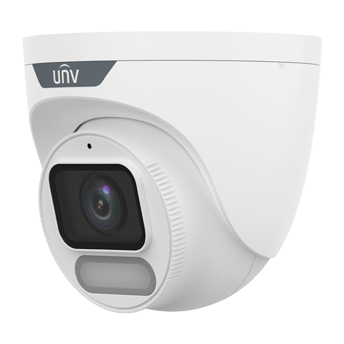 Camera IP Wise-ISP, ColorHunter, 8MP, lentila 4.0mm, WL 30M, Mic, PoE, color 24/7 - UNV IPC3628LE-ADF40K-WP