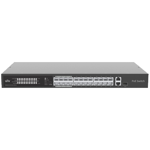 Switch 24 porturi PoE, 1 port Gigaethernet, 1 port Combo - UNV NSW2020-24T1GT1GC-POE-IN – UNIVIEW NSW2020-24T1GT1GC-POE-IN