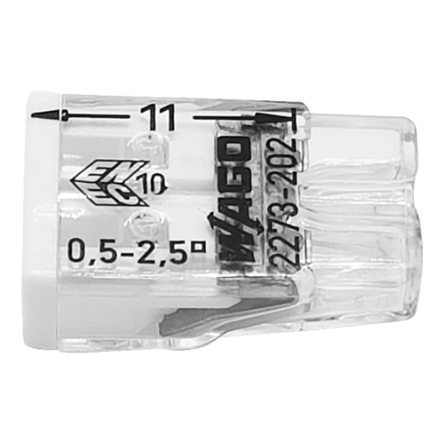WAGO 2273-202 – Conector compact de imbinare, 2 fire, max. 2.5 mm² (100 buc.) - WAGO 2273-202 Conector compact de imbinare, 2 fire, max. 2.5 mm² (100 buc.) - WAGO 2273-202 – WAGO 2273-202