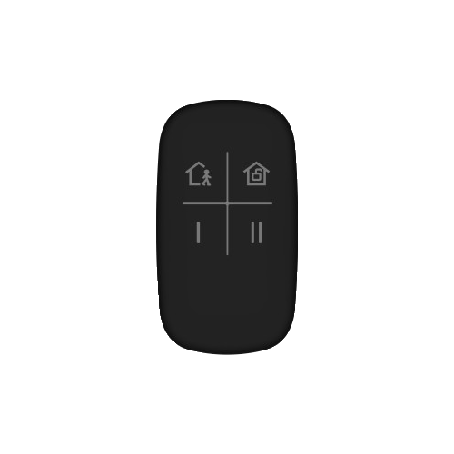 Telecomanda 4 butoane pentru AX PRO 868Mhz, Neagra - HIKVISION DS-PKF1-WE-Black – HIKVISION DS-PKF1-WE-Black