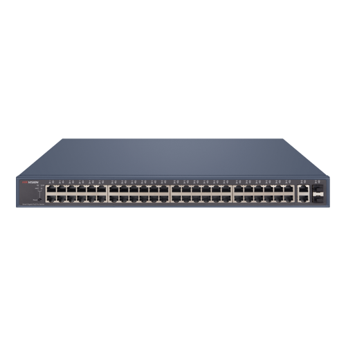 Switch 48 porturi Gigabit PoE, 2 porturi Gigabit RJ45, 2 x SFP, SMART Management - HIKVISION DS-3E1552P-SI – HIKVISION DS-3E1552P-SI