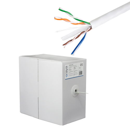 Cablu UTP, cat 6, CUPRU 100%, 305m, LSZH, 4x2x23 AWG - eRaya NET6LUT-305 – eRaya NET6LUT-305