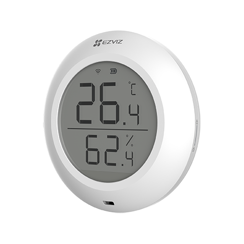Senzor de temperatura si umiditate Smart Home EZVIZ, afisaj 1.8 inch, comunicare Wireless ZigBee CS-T51C – EZVIZ CS-T51C