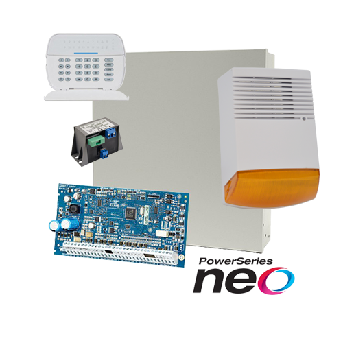 Kit alarma la efractie DSC NEO cu sirena exterioara KIT2016BS – DSC KIT2016BS