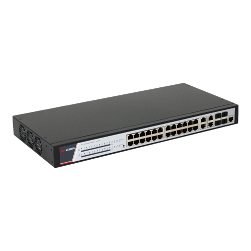 Switch 24 porturi PoE 1000Mbps, 370W, 4 porturi RJ45/SFPGigabit combo, management - HIKVISION DS-3E2528P – HIKVISION DS-3E2528P