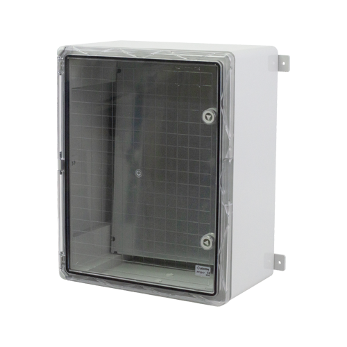 Cutie distributie IP65 din ABS gri, usa transparenta, placa metalica, 400x500x240 mm PP3017 – Plastim PP3017