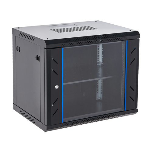 Rack perete 9U 19 600x450, negru, seria economica - ASYTECH Networking ASY-9U-6045WL – ASYTECH Networking ASY-9U-6045WL