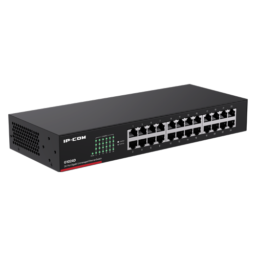 Switch 24 porturi Gigabit, 1U - IP-COM G1024D – IP-COM G1024D