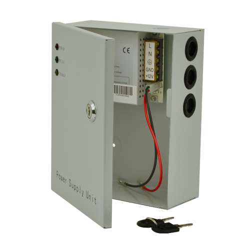 Sursa de alimentare 12V, 3A, back-up in cabinet metalic SDC-12-3B – SDC SDC-12-3B