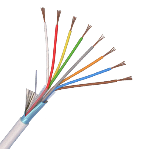 Cablu de alarma 8 fire ecranate, cupru integral, 100m 8CUEF – ELAN 8CUEF