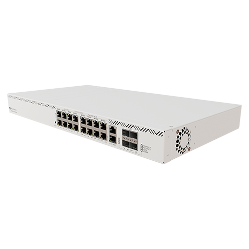 Switch 16xRJ45 PoE Gigabit, 2xRJ 45 consola, 4 SFP 10G, Management - MIKROTIK CRS320-8P-8B-4S+RM – Mikrotik CRS320-8P-8B-4S+RM