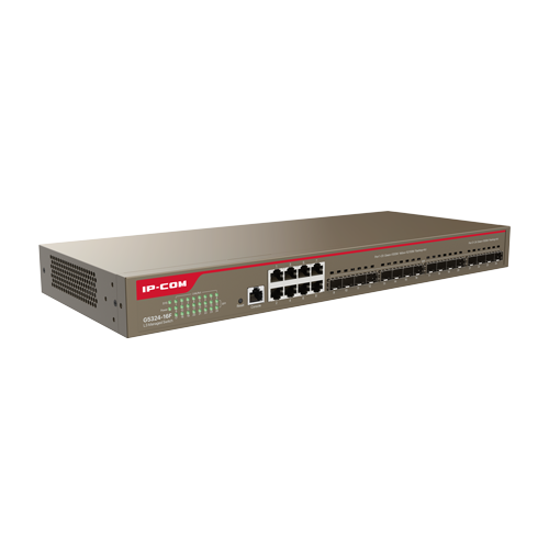 Switch 8 porturi Gigabit, 16 porturi SFP Gigabit, L2 Cloud Management - IP-COM G5324-16F – IP-COM G5324-16F