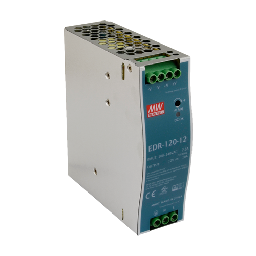 Sursa de alimentare in comutatie, 12V / 10A, sina DIN - MEAN WELL EDR-120-12 – MeanWell EDR-120-12