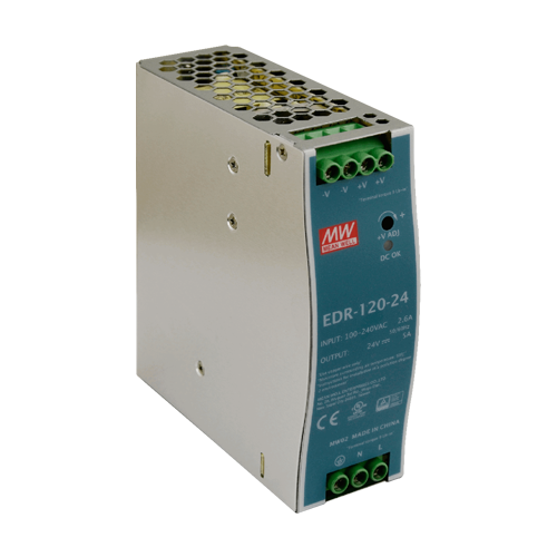 Sursa de alimentare in comutatie, 24V / 5A, sina DIN - MEAN WELL EDR-120-24 – MeanWell EDR-120-24