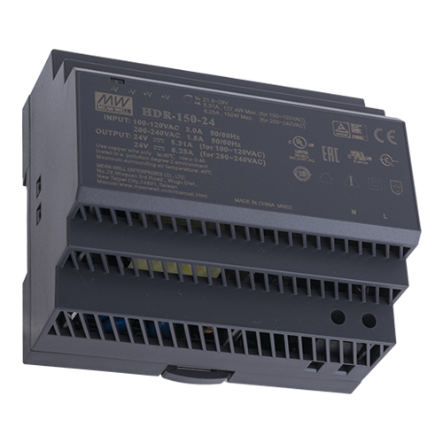 Sursa de alimentare in comutatie, 24V / 6.25A, sina DIN - MEAN WELL HDR-150-24 – MeanWell HDR-150-24