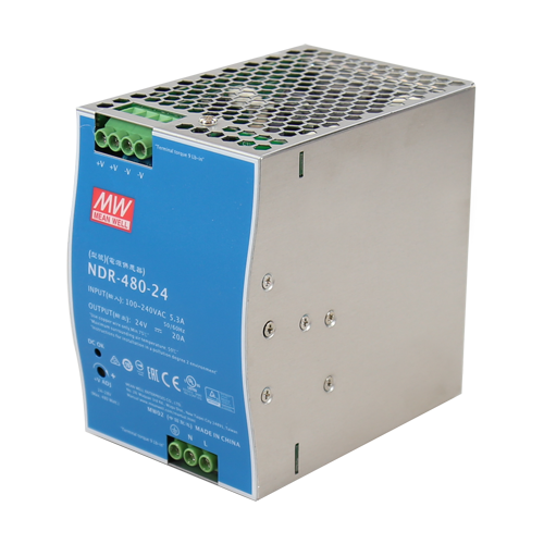 Sursa de alimentare in comutatie, 24V / 20A, sina DIN - MEAN WELL NDR-480-24 – MeanWell NDR-480-24