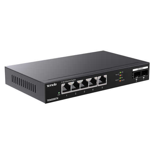 Switch 5 x RJ45 2.5G, 2 x SFP+ 10G - TENDA TND-TEM2007X – TENDA TND-TEM2007X