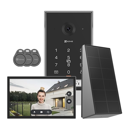 Kit video-interfon, Monitor tactil 7 inch, camera 2K, IR 5m, SDcard, Wi-Fi5, Panou Solar - EZVIZ CS-EP7-3MP-SP – EZVIZ CS-EP7-3MP-SP