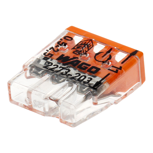 Conector compact de imbinare, 3 fire, max. 2.5 mm² (100 buc.) - WAGO 2273-203 – WAGO 2273-203
