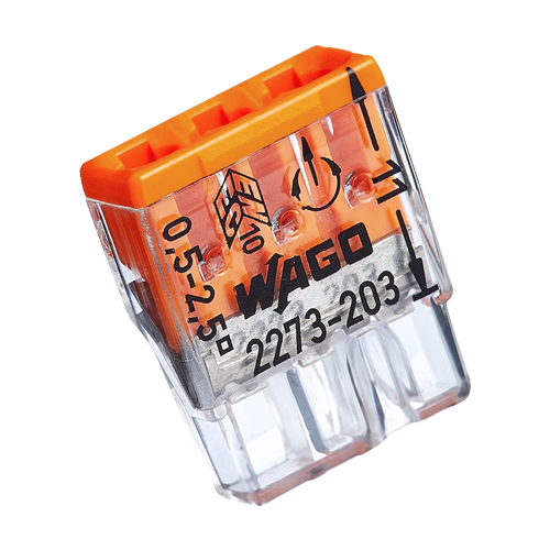 Conector compact de imbinare, 3 fire, max. 2.5 mm² (100 buc.) - WAGO 2273-203 – WAGO 2273-203