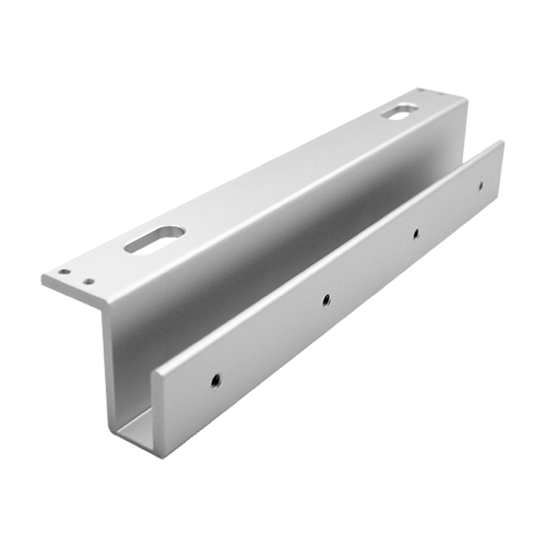 Suport aluminiu UZL pt. montaj electromagnet tip CSE-280P pe usi sticla fara rama CSE-280P-UZL – CSAccess CSE-280P-UZL