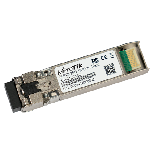 Modul SFP/SFP+/SFP28, 1/10/25G, SM, 10Km, 1310nm, Dual LC-connector - MikroTik XS+31LC10D – Mikrotik XS+31LC10D