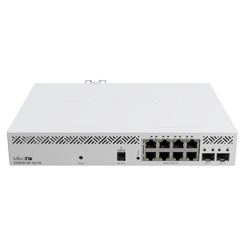 Mikrotik CSS610-8P-2S+IN – Switch, 8 x Gigabit PoE, 2 x SFP+ 10Gbps, Management - MikroTik CSS610-8P-2S+IN Switch, 8 x Gigabit PoE, 2 x SFP+ 10Gbps, Management - MikroTik CSS610-8P-2S+IN – Mikrotik CSS610-8P-2S+IN